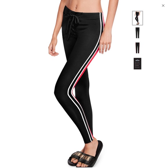 Pink Ultimate Laceup Leggings 